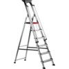 6 x Treads, Aluminium Step Ladder with Handrails, 1.893m thumbnail-0