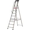 Aluminium Ladder, 8-Tread, 2.326m Open Height, Aluminium thumbnail-0