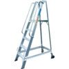 Trade Ladder, 12-Tread, 3m Height, Aluminium, Silver thumbnail-0