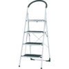 Knock-Down Step Ladder, 4-Tread, 0.98m Height, Steel, White thumbnail-0