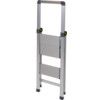 2-Tread, Folding Step Ladder, 0.45m, Aluminium, Grey thumbnail-1