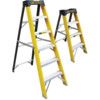 3 x Treads, Glass Fibre Platform Step Ladder, 0.91m thumbnail-3