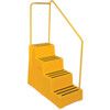 Mobile Step Ladder, 4-Tread, 0.82m Height, Plastic, Yellow thumbnail-0