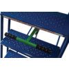7- Wide Tread,  Mobile Step Ladder, 1.75m, Steel, Fully Welded, Non-Slip, Side Handrails, Blue thumbnail-1