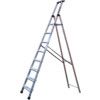 Industrial Ladder, 8-Tread, 2.62m Open Height, Aluminium thumbnail-0