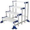 4- Wide Tread,  Step Ladder, 0.77m, Aluminium, Modul design, Silver thumbnail-0