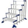 5- Wide Tread,  Step Ladder, 0.96m, Aluminium, Modul design, Silver thumbnail-0