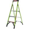 Step Ladder, 3-Tread, 0.85m Height, Glass Fibre, Green thumbnail-0