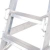 6-Tread,  Step Ladder, 1.5m, Aluminium, Side Handrails, Silver thumbnail-1
