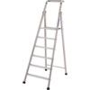 6 x Treads, Aluminium Industrial Step Ladder, 1.42m thumbnail-0