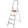 P/H 0.84m, Aluminium Folding Step Ladder, Silver thumbnail-0