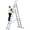 Combination Ladder, 8-Tread, 3.14m Open Height, Aluminium thumbnail-0