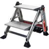 Aluminium Ladder, 2-Tread, 0.77m Open Height, Aluminium thumbnail-0