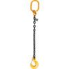 Single Leg, Chain Sling, 10mm x 2m, Self Locking & Grab Hook, 3.15 Tonne thumbnail-0