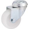 Light Duty, Castor, 50mm, Unbraked, Swivel, Bolt Hole, Polypropylene, White thumbnail-0