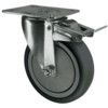 Castor, Medium Duty, Braked, Swivel, 75mm, 80kg Load Capacity thumbnail-0