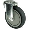 Light Duty/Medium Duty, Castor, 75mm, Unbraked, Swivel, Bolt Hole, Thermoplastic, Grey thumbnail-0