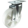 Heavy Duty, Castor, 200mm, Unbraked, Swivel, Top Plate, Nylon, White thumbnail-0