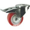 Castor, Medium Duty, Braked, Swivel, 100mm, 150kg Load Capacity thumbnail-0