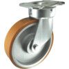 Heavy Duty, Castor, 250mm, Swivel, Top Plate, Polyurethane, Tan thumbnail-0