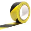 Adhesive, Barrier Tape, Polyethylene, Yellow/Black, 50mm x 33m thumbnail-0