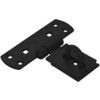 150mm HEAVY DUTY VERTICAL HASP & STAPLE BLACK thumbnail-0