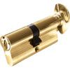 KEY & TURN EURO PROFILE CYLINDER 70mm PB thumbnail-0