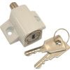 PLW100 PATIO DOOR LOCK WHITE thumbnail-0