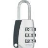 Combination Padlock, Zinc, Silver, 26mm Width, Weatherproof thumbnail-0