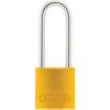 Keyed Padlock, Keyed Alike, Aluminium, Yellow, 32mm Width, Weatherproof thumbnail-0