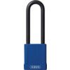 Keyed Padlock, Keyed Alike, Aluminium, Blue, 40mm Width, Weatherproof thumbnail-0