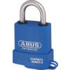 Keyed Padlock, Keyed Alike, Brass, Blue, 57mm Width, Weatherproof thumbnail-0