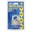 Keyed Padlock, Keyed Different, Steel, Silver, 50mm Width, Weatherproof thumbnail-2