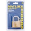 Keyed Padlock, Keyed Different, Brass, Bronze, 50mm Width, Weatherproof thumbnail-2