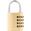 Combination Padlock, Brass, Bronze, 40mm Width, Weatherproof thumbnail-1