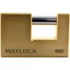 Keyed Padlock, Keyed Different, Brass, Gold, 83mm Width, Weatherproof thumbnail-0