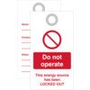 LOCKOUT TAG WITH EYELET-D O NOT OPERATE D/S SINGLE thumbnail-0