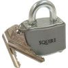 Keyed Padlock, Keyed Different, Steel, Silver, 38mm Width, Weatherproof thumbnail-1