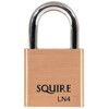 Keyed Padlock, Keyed Different, Brass, Gold, 42mm Width, Weatherproof thumbnail-0