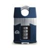 Combination Padlock, Steel, Silver/Blue, 55mm Width, Weatherproof thumbnail-0