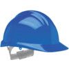 1125, Safety Helmet, Blue, HDPE, Not Vented, Reduced Peak, Includes Side Slots thumbnail-0