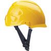 Nexus Linesman, Safety Helmet, Yellow, ABS, Not Vented, Micro Peak, Includes Side Slots thumbnail-0
