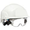 Spectrum, Safety Helmet, White, ABS, Not Vented, Reduced Peak, Includes Side Slots thumbnail-4