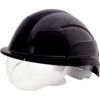 Vision Plus, Safety Helmet, Black, ABS, Not Vented, Reduced Peak, Includes Side Slots thumbnail-0