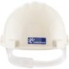 Vulcan™, Safety Helmet, White, Fiberglass, Not Vented, Full Peak, Includes Side Slots thumbnail-2