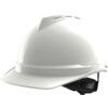 V-GARD 500 Non-Vented Safety Helmet with FAS-TRAC III Suspension and Sewn PVC Sweatband, White thumbnail-0