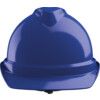 V-GARD 500 Non-Vented Safety Helmet with FAS-TRAC III Suspension and Sewn PVC Sweatband, Blue thumbnail-1