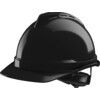 V-GARD 500 Non-Vented Safety Helmet with FAS-TRAC III Suspension and Sewn PVC Sweatband, Black thumbnail-0