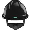 V-GARD 500 Non-Vented Safety Helmet with FAS-TRAC III Suspension and Sewn PVC Sweatband, Black thumbnail-2