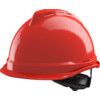 V-GARD 520 Safety Helmet with FAS-TRAC III Suspension and Integrated PVC Sweatband, Red thumbnail-0